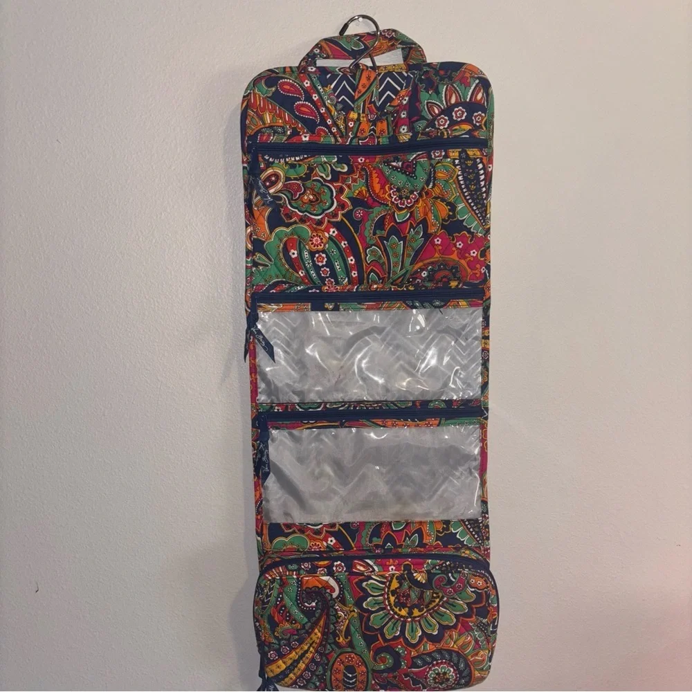 VERA BRADLEY Paisley Makeup/Travel Hanging Organizer - Picture 6 of 11